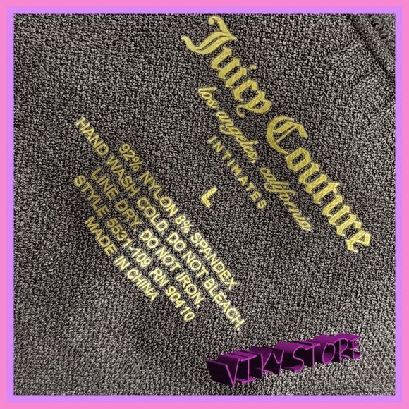 💕 NWT Juicy Couture 2-Pack Bralette/Bra Bling Pads Large #7181 💕 - Picture 6 of 6